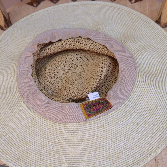 The Scala Collection Packable Beach Travel Crocheted Sun Hat Women - Picture 8 of 14